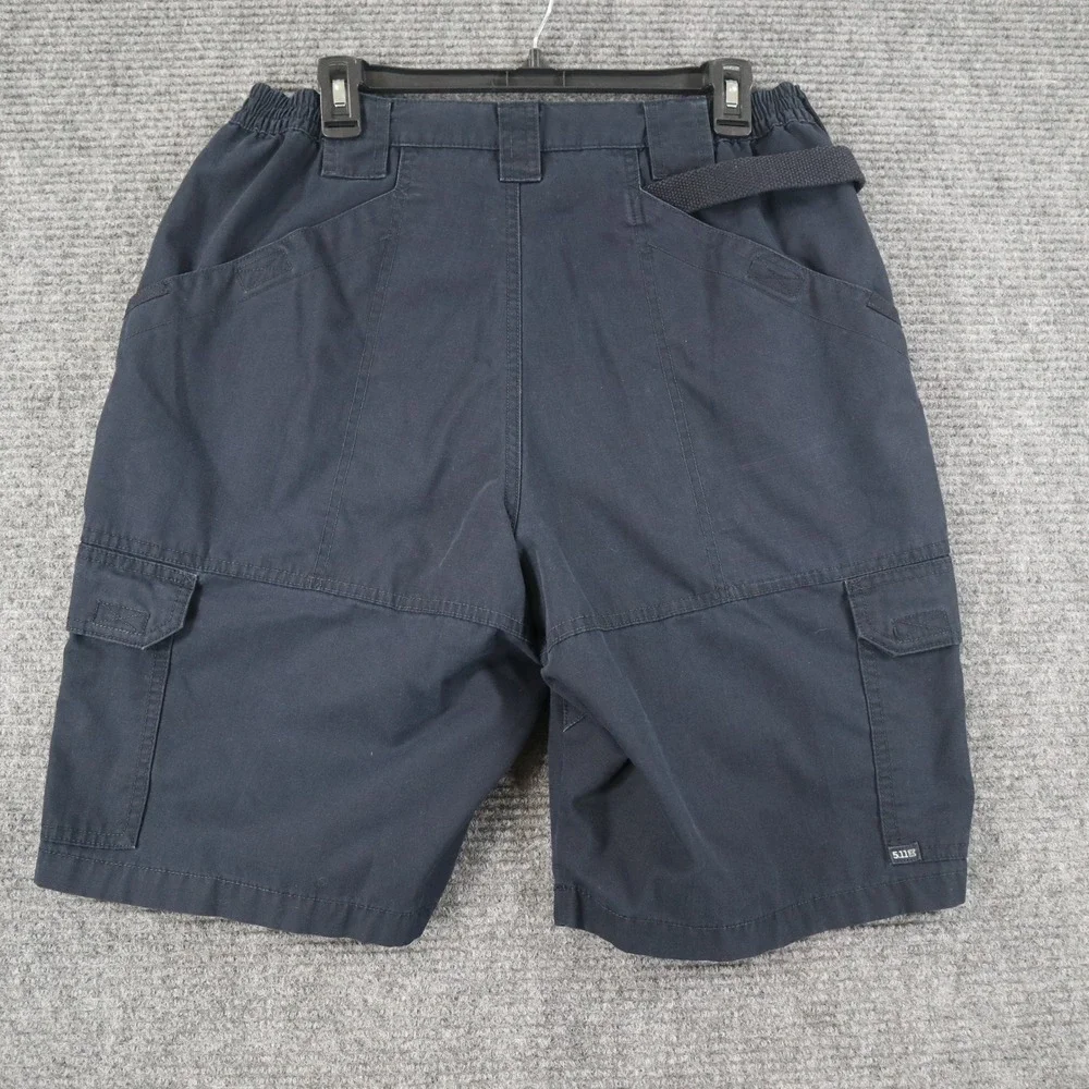 5.11 Tactical Cargo Shorts Mens 34 Navy Ripstop Multi-Pocket Outdoor Workwear